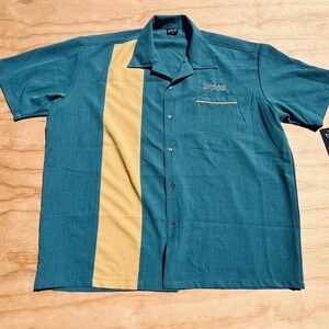 Steady Clothing Seattle Worldcon 2025 Bowling Shirt Teal 3X Scotchgrrl Schwartz